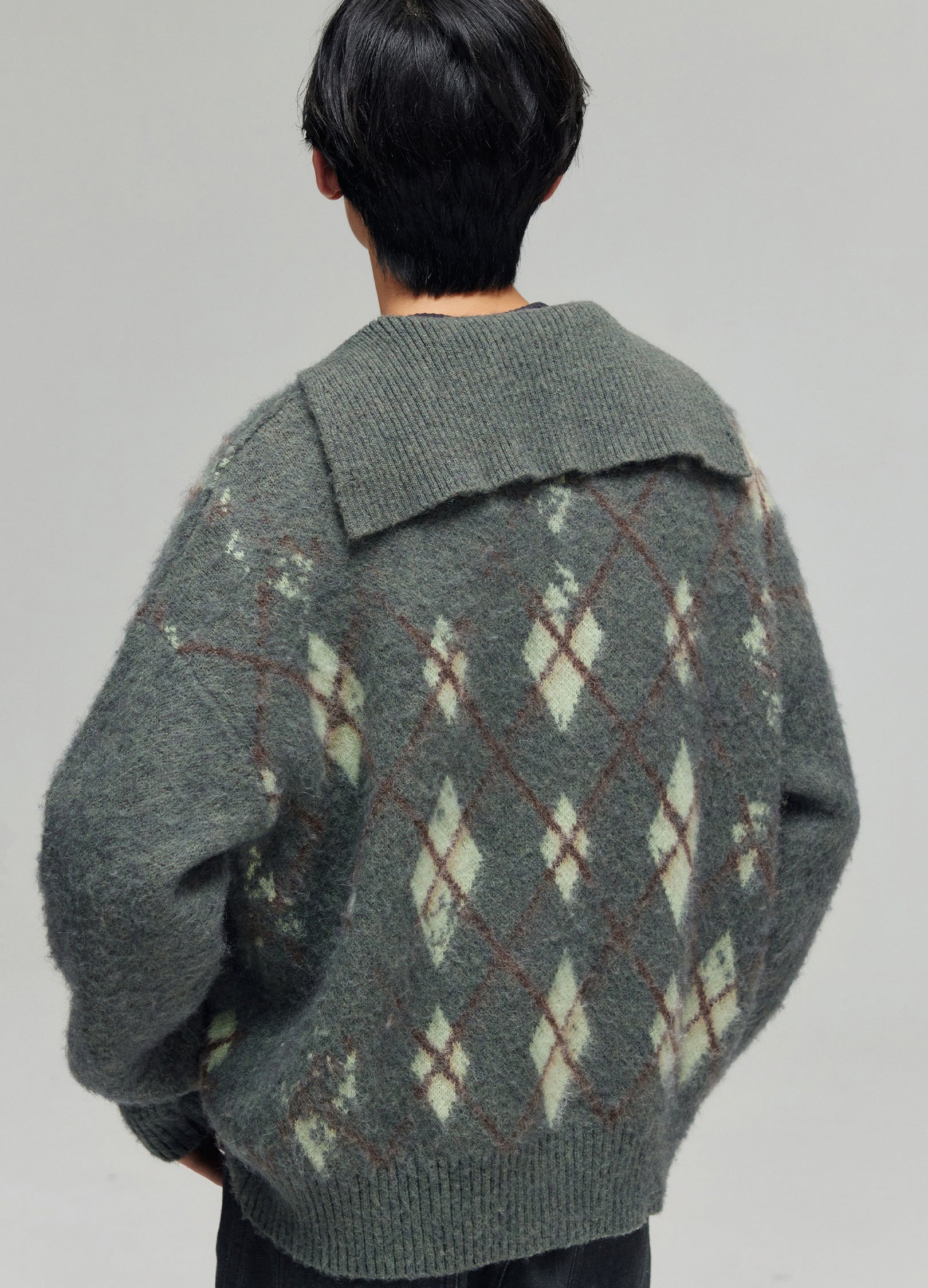 Tartan Wool Hooded Sweatshirt - Image 9