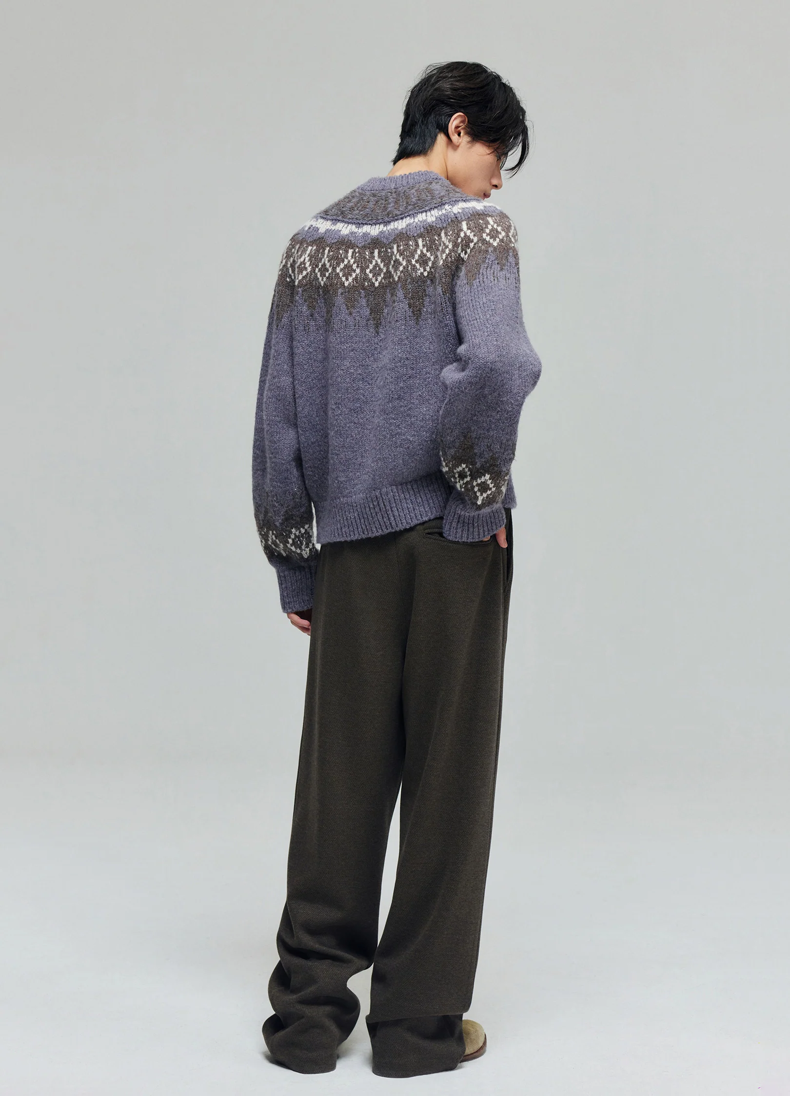 Tartan Wool Zip Sweater - Image 10