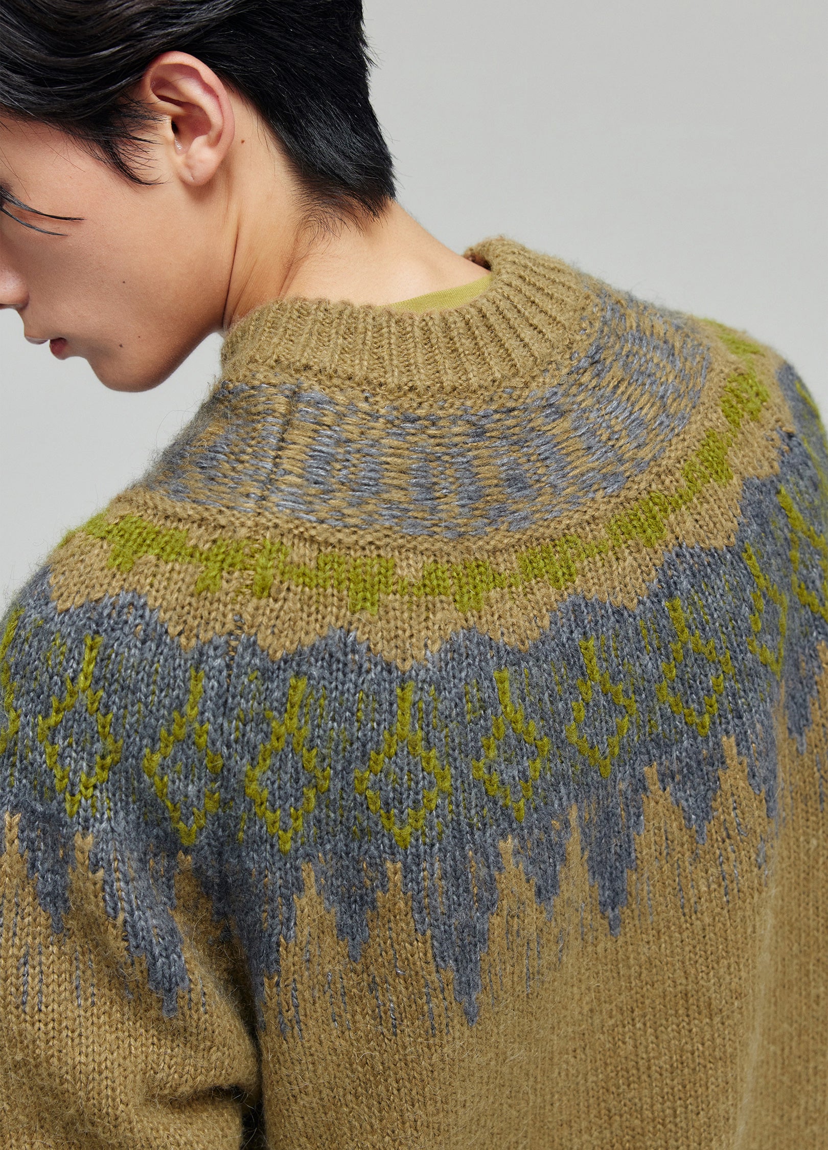 Tartan Wool Zip Sweater - Image 5