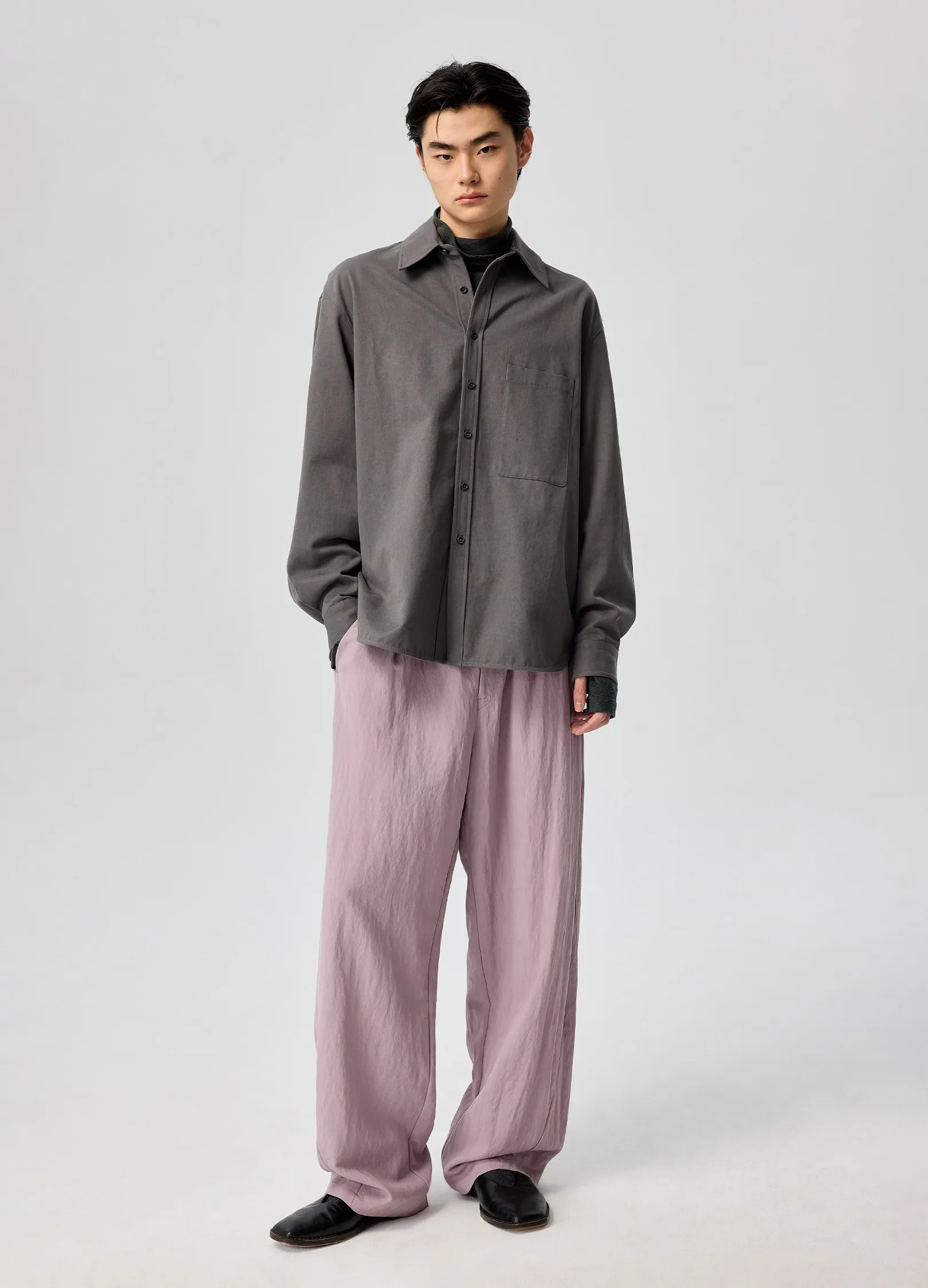 Tencel Wide Trousers - Image 4