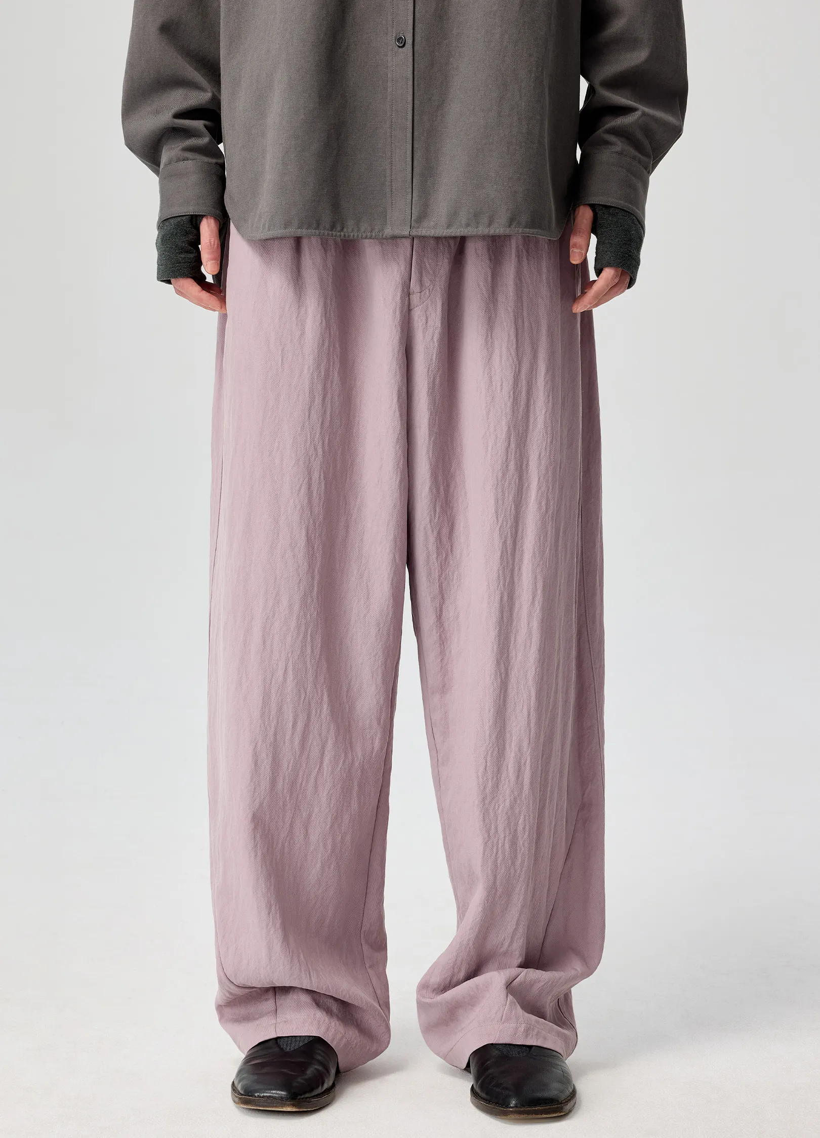 Tencel Wide Trousers - Image 7