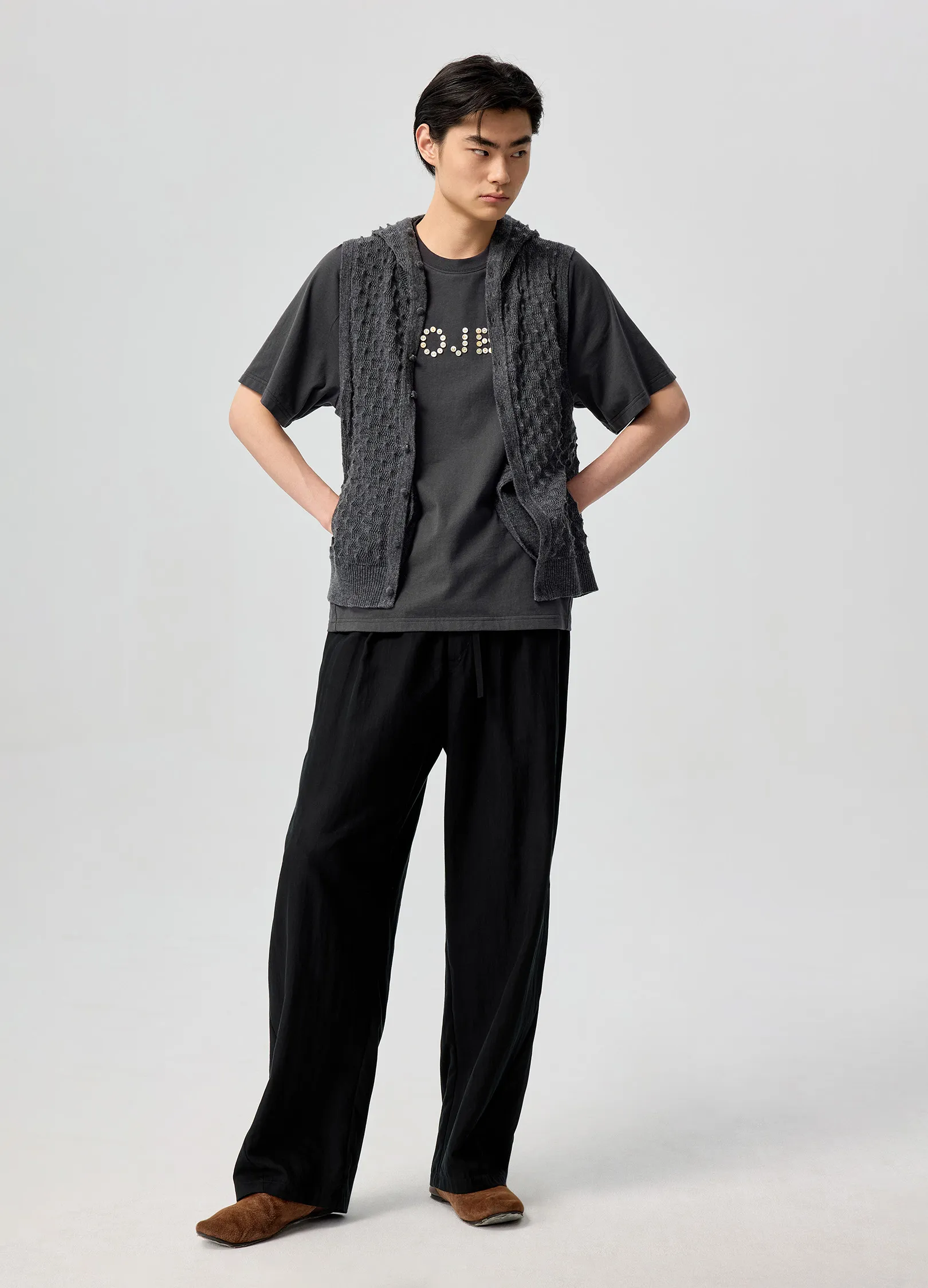 Textured Knit Vest - Image 9