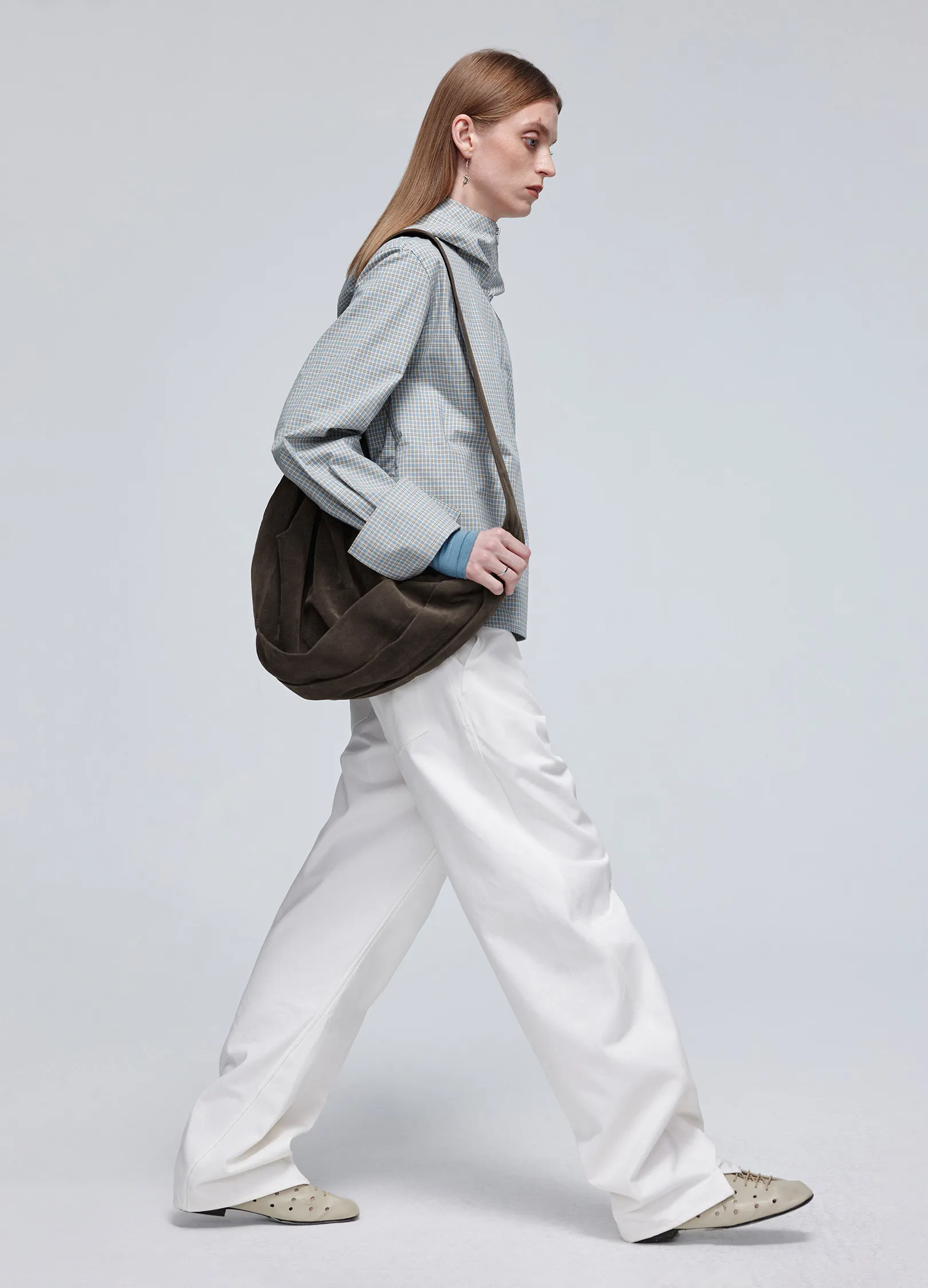 Twisted Belt Cotton Trousers - Image 9