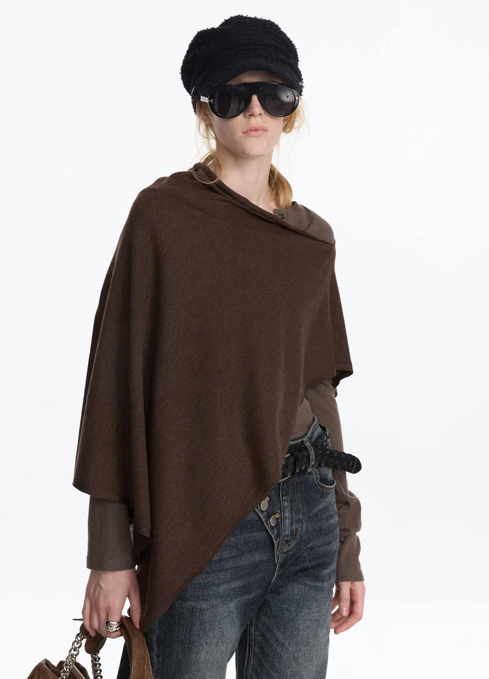 Two-Tone Wool Shawl - Image 3