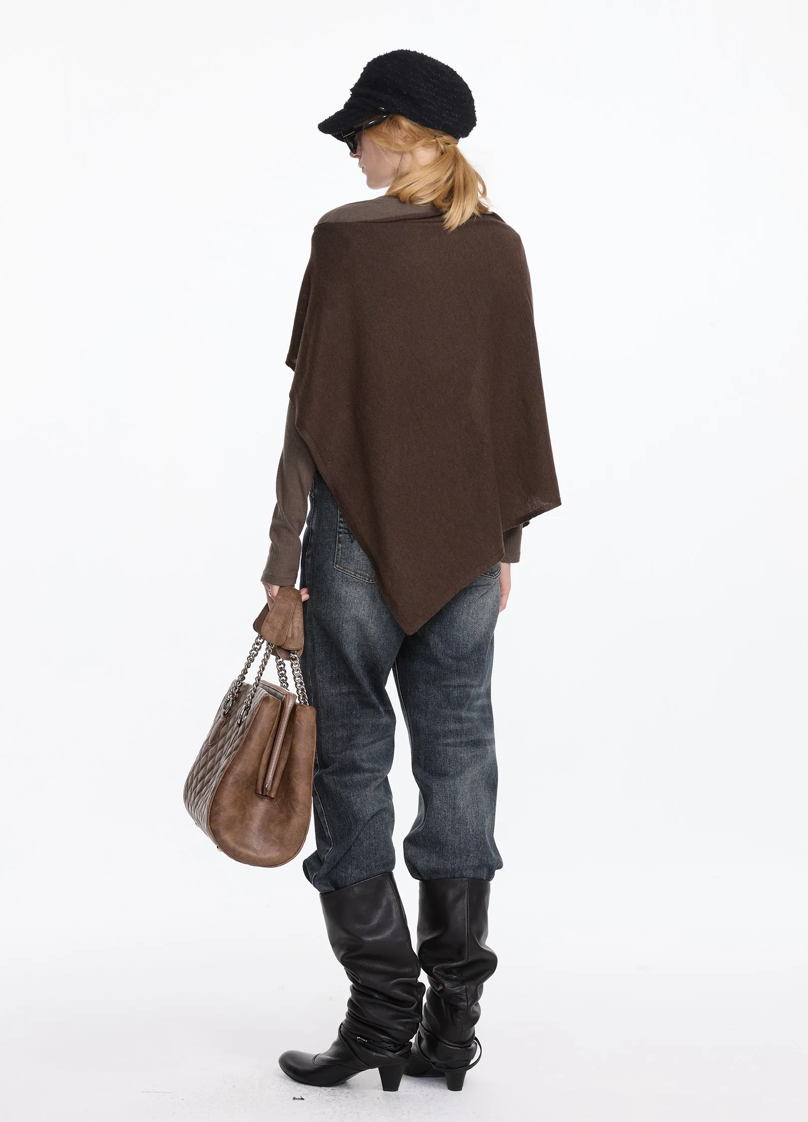 Two-Tone Wool Shawl - Image 5
