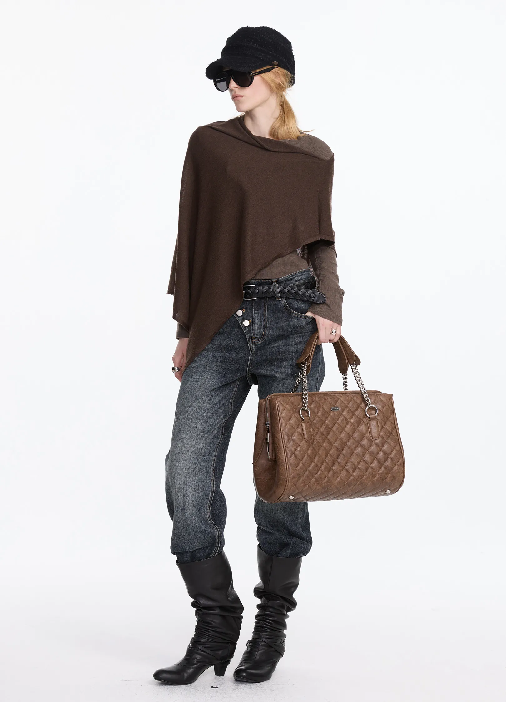 Two-Tone Wool Shawl - Image 9
