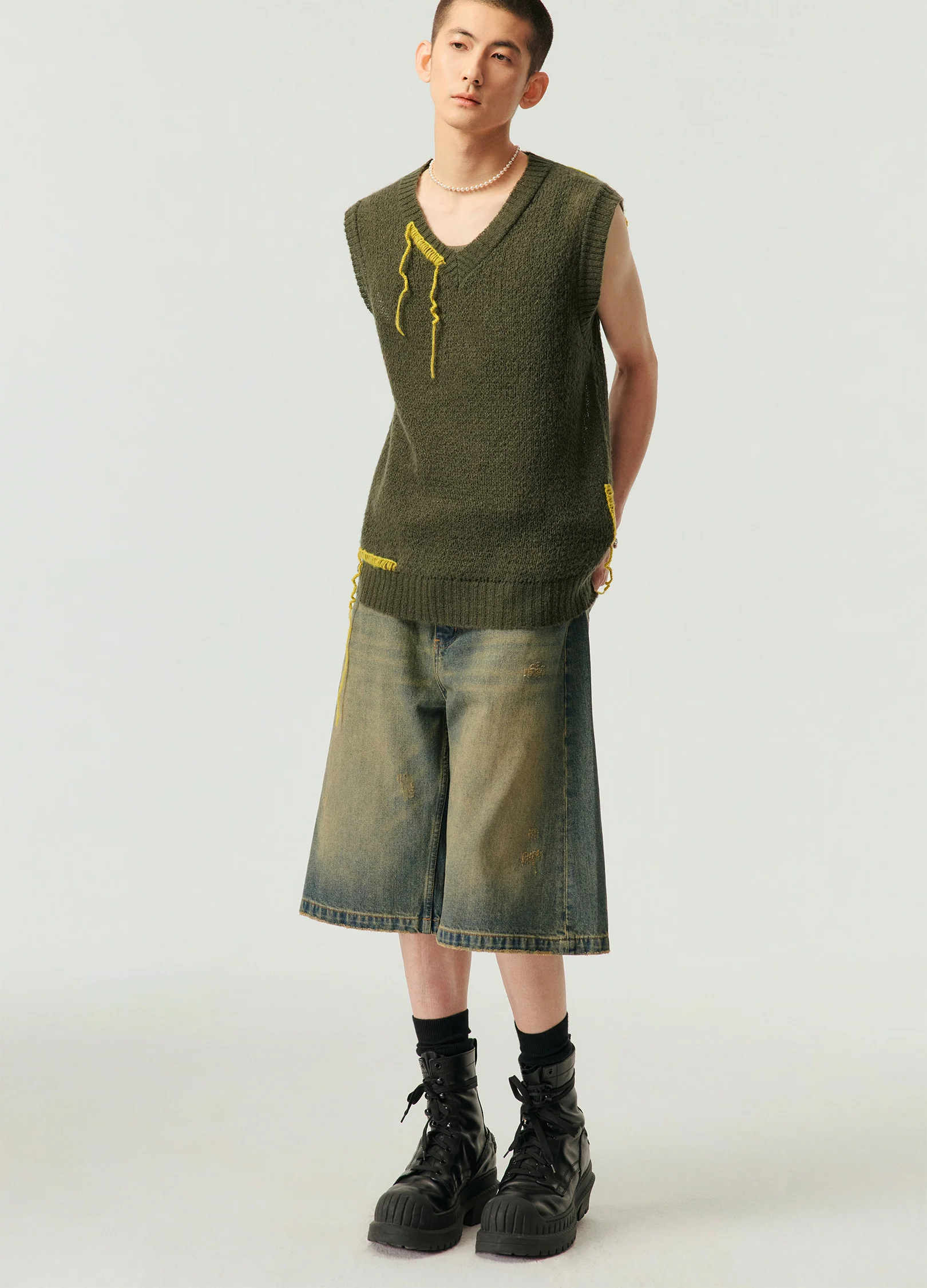 Vintage Wash Jorts - Image 3