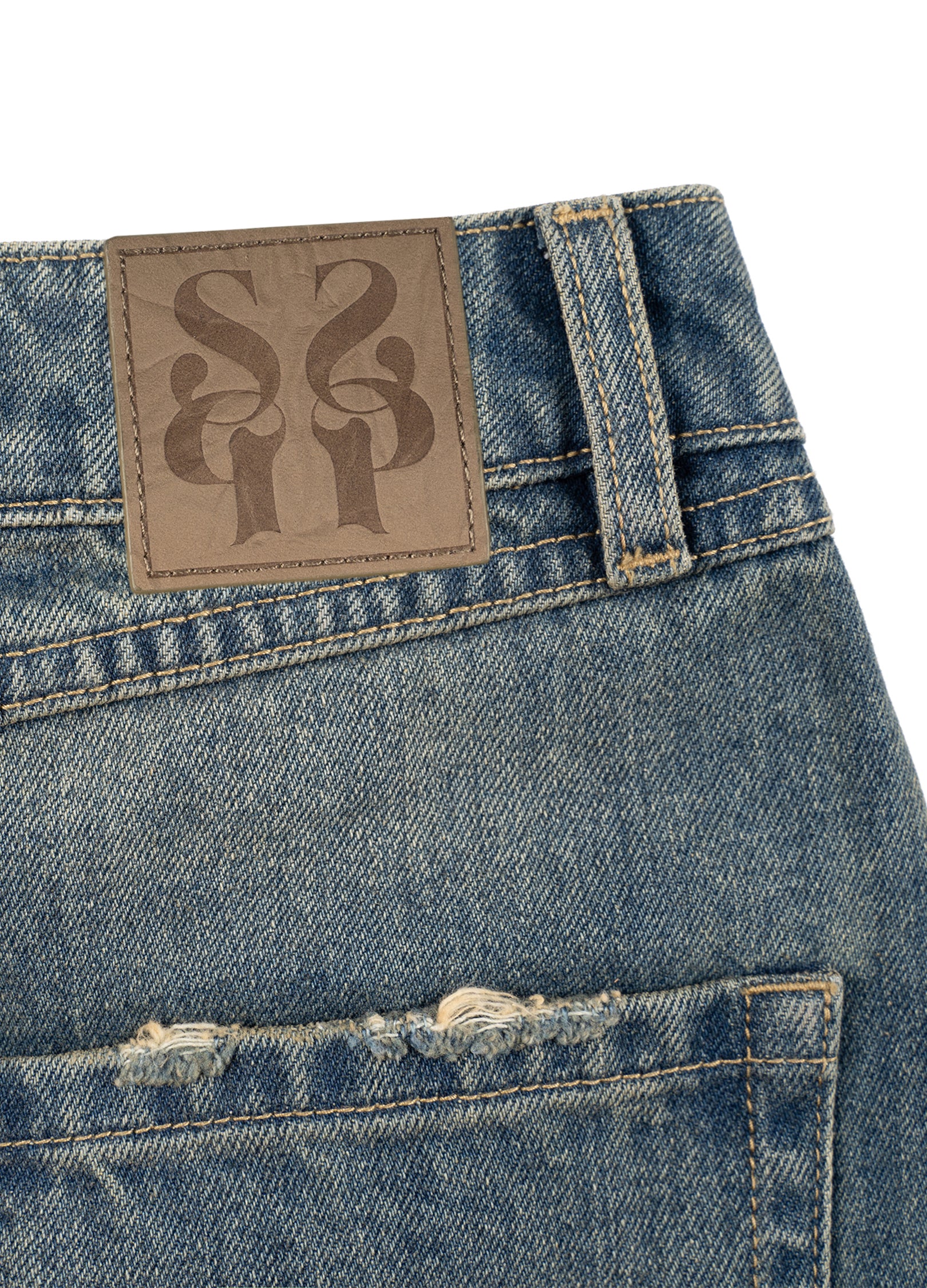 Denim Split Skirt - Image 9