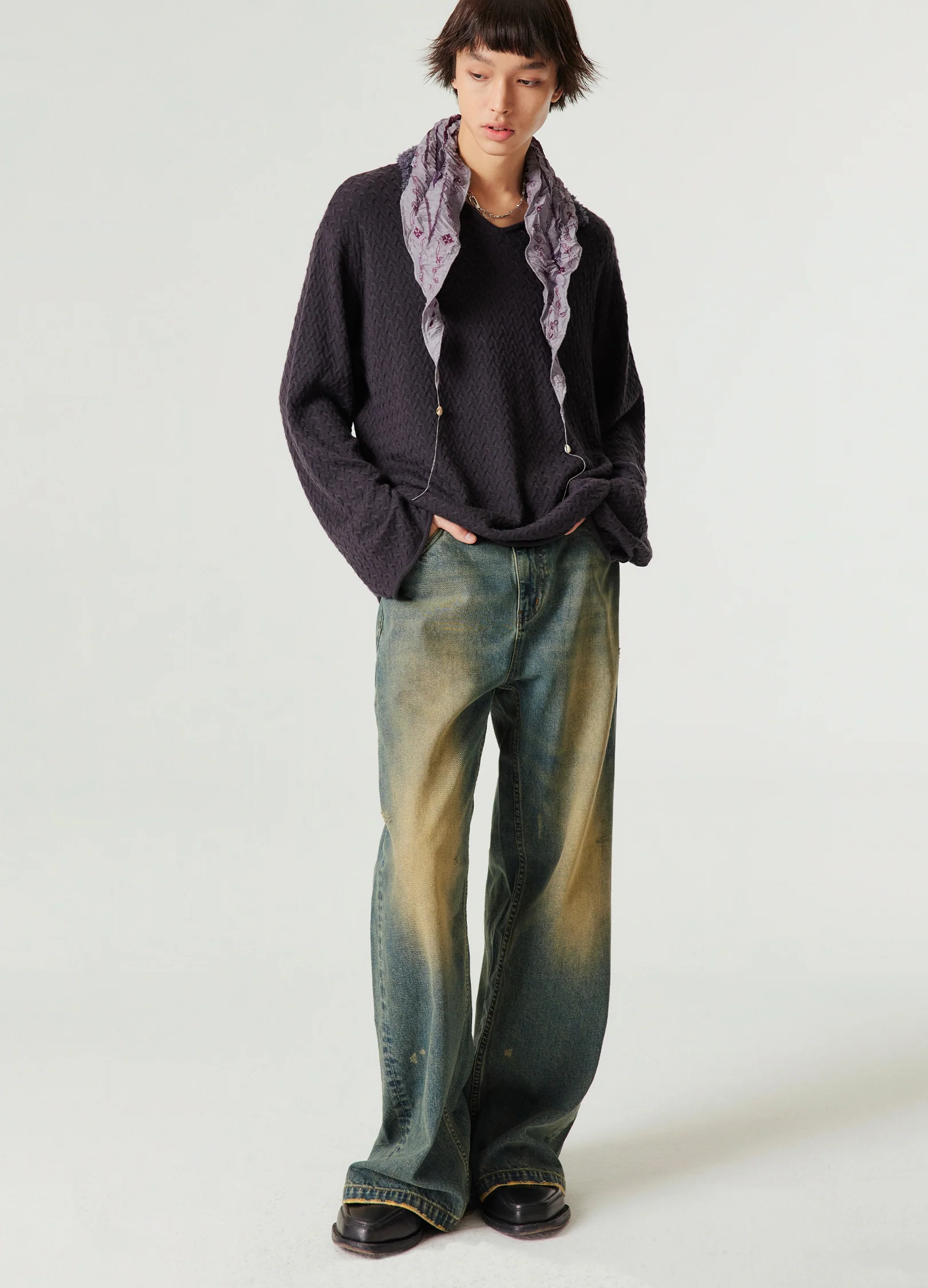 Vintage Wash Wide Denim - Image 3