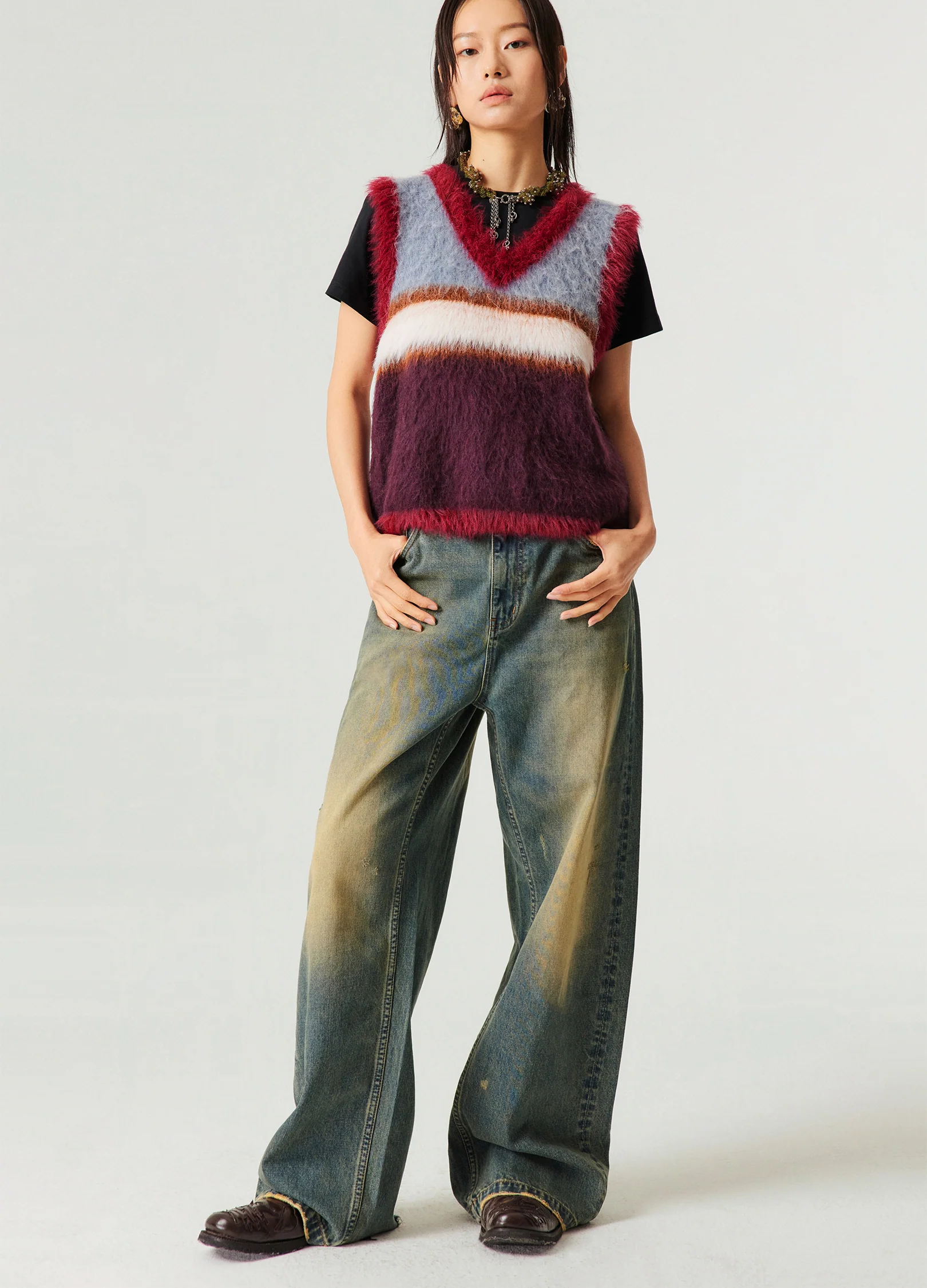 Vintage Wash Wide Denim - Image 5