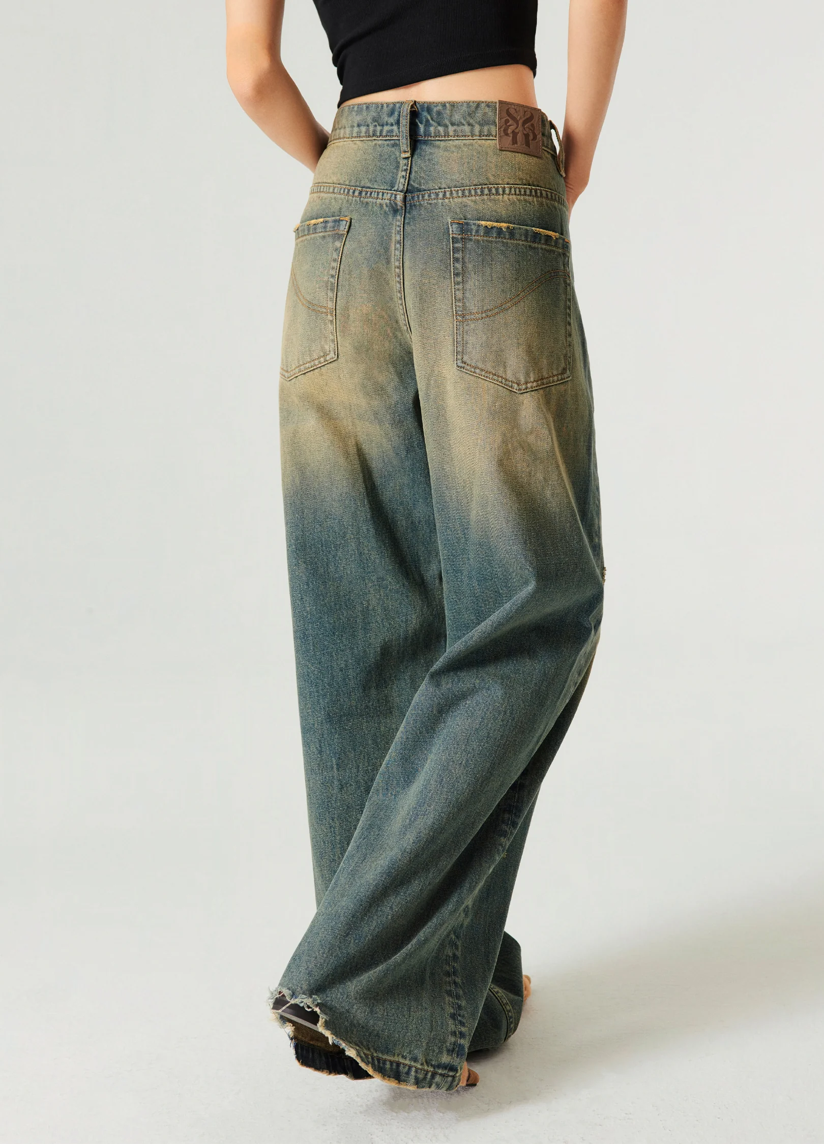 Vintage Wash Wide Denim - Image 6