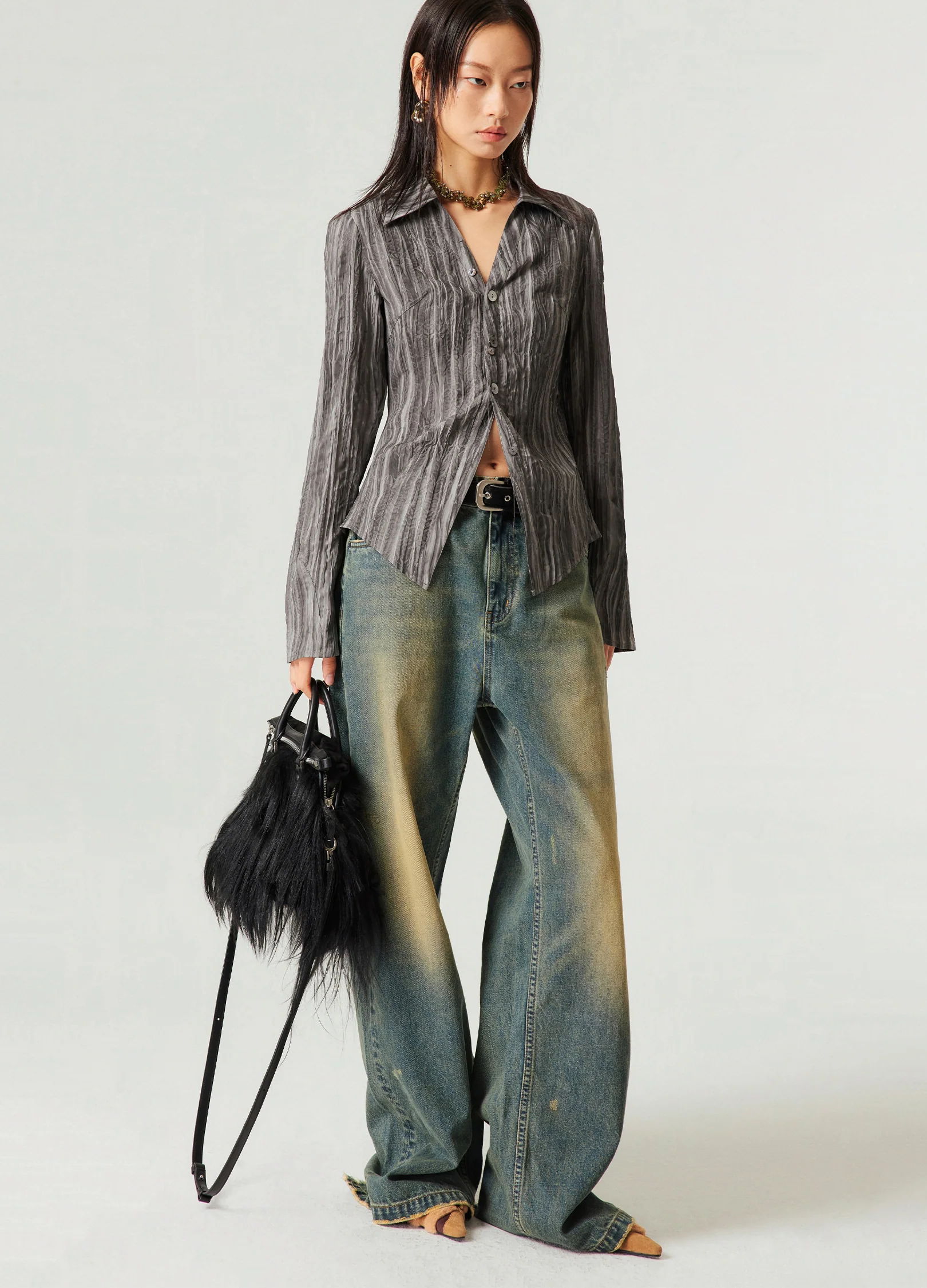 Vintage Wash Wide Denim - Image 7