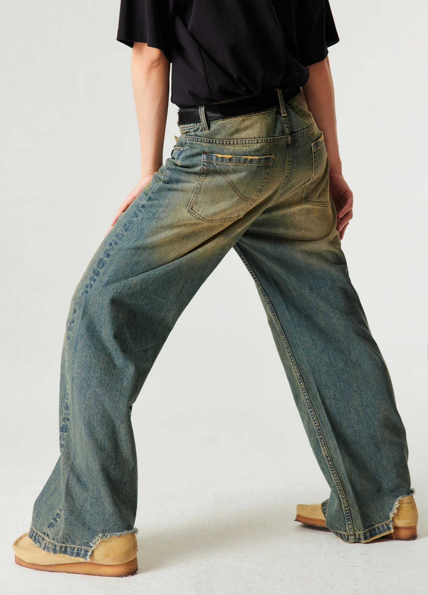 Vintage Wash Wide Denim - Image 8