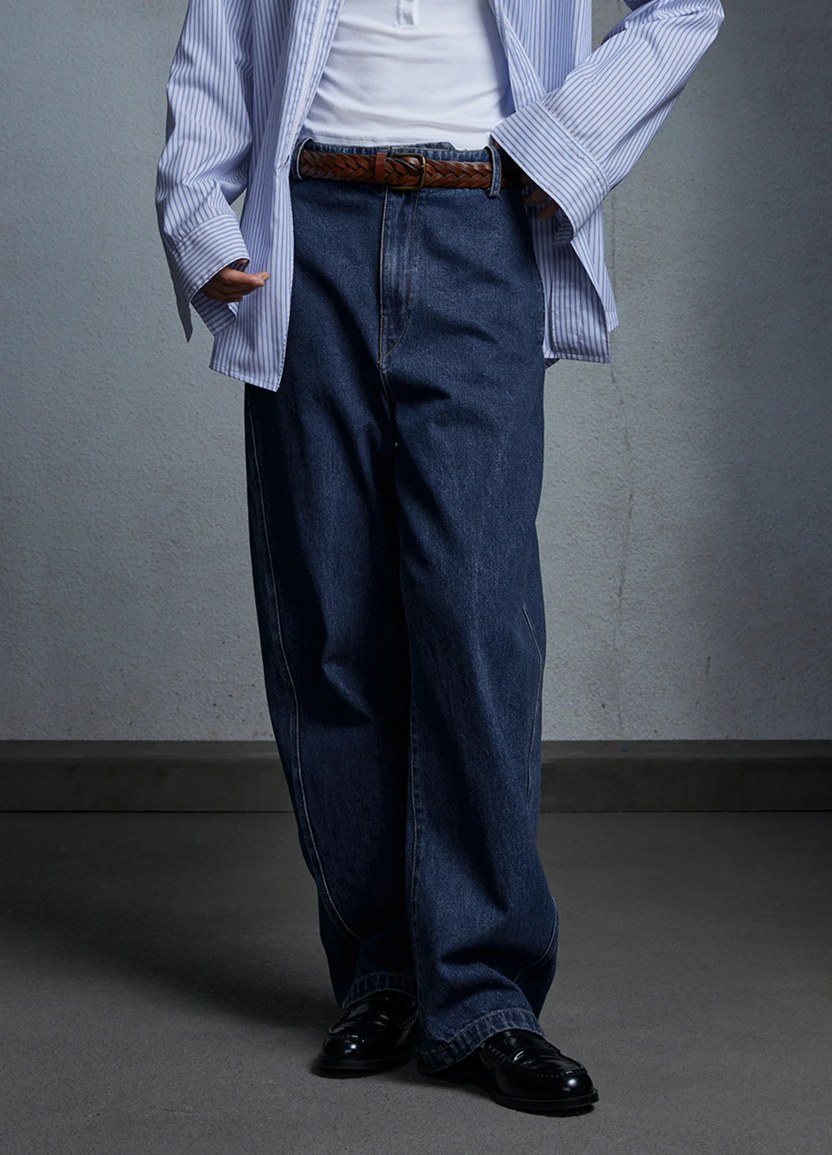 Washed Blue Wide Denims - Image 2