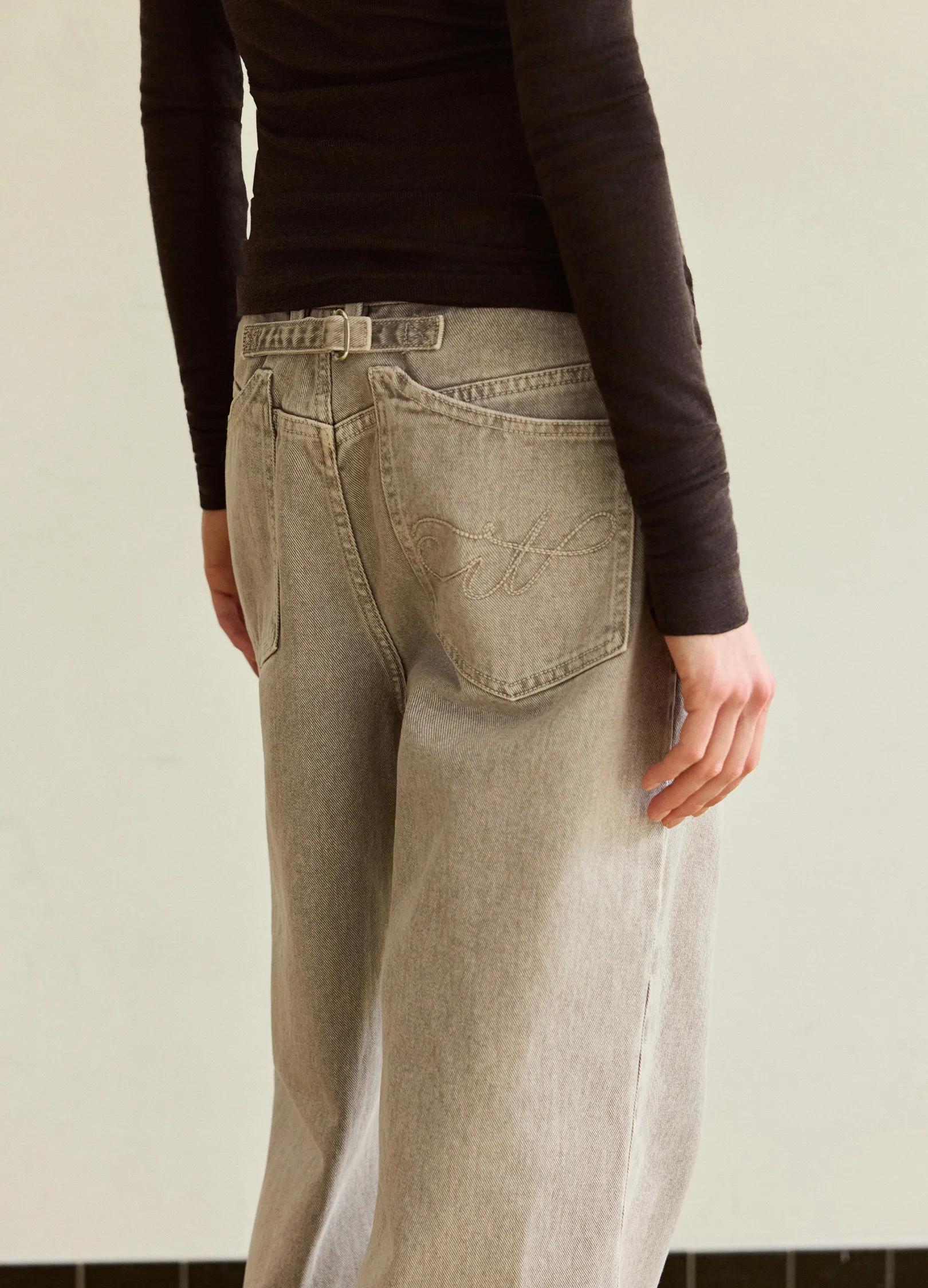 Washed Straight Denims - Image 6