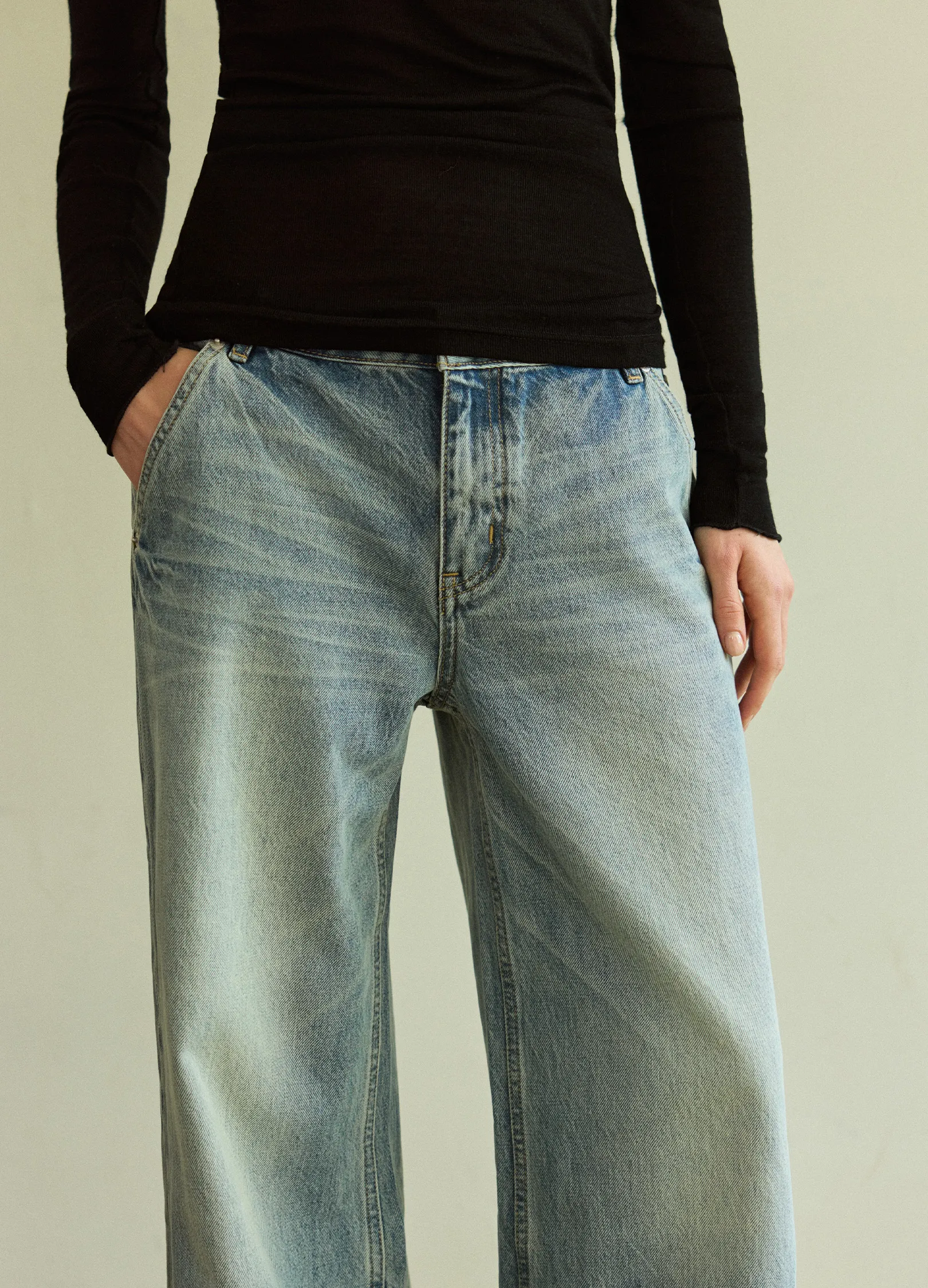 Washed Wide Denims - Image 9