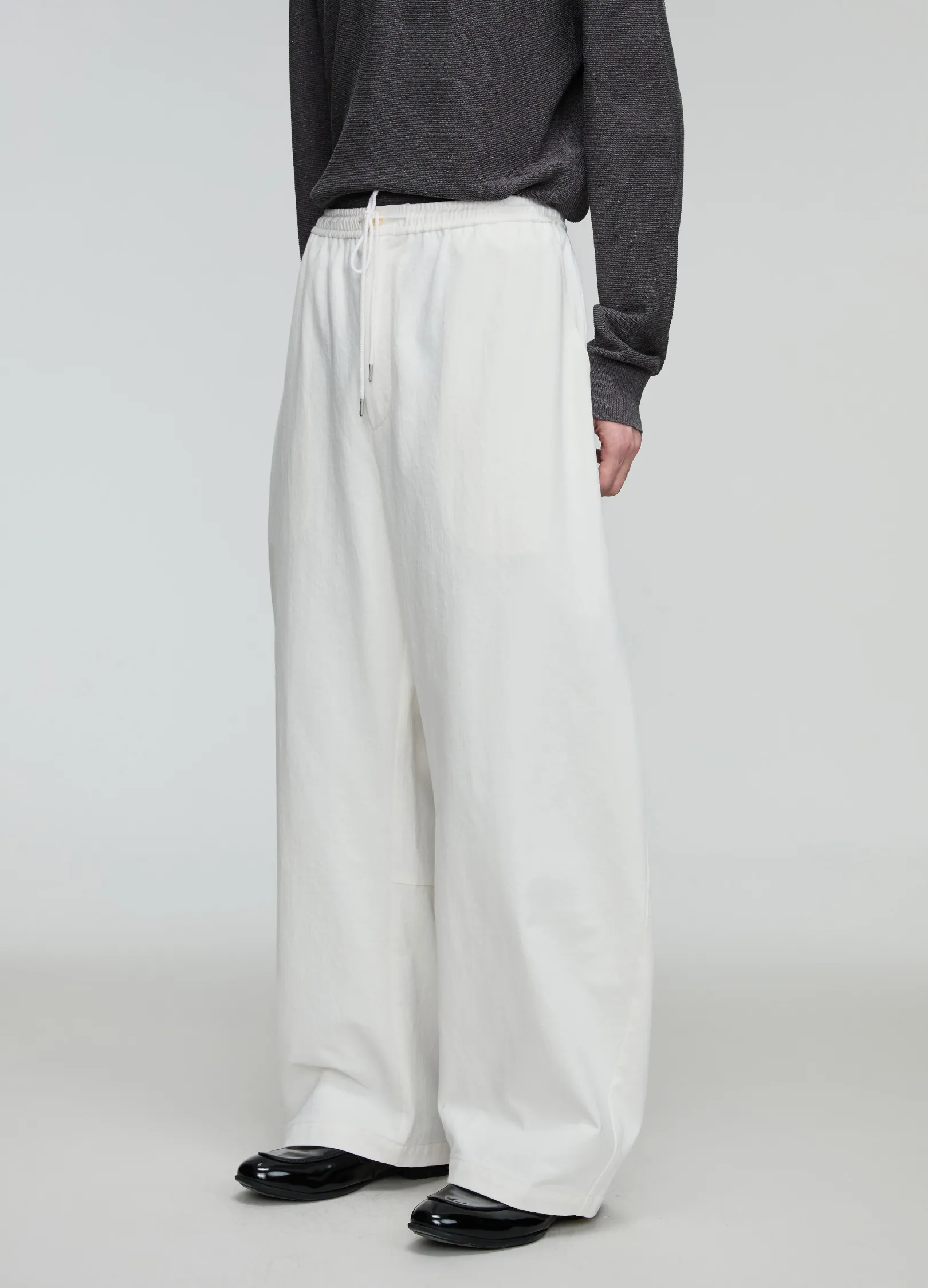 Wide Cotton Trousers - Image 2
