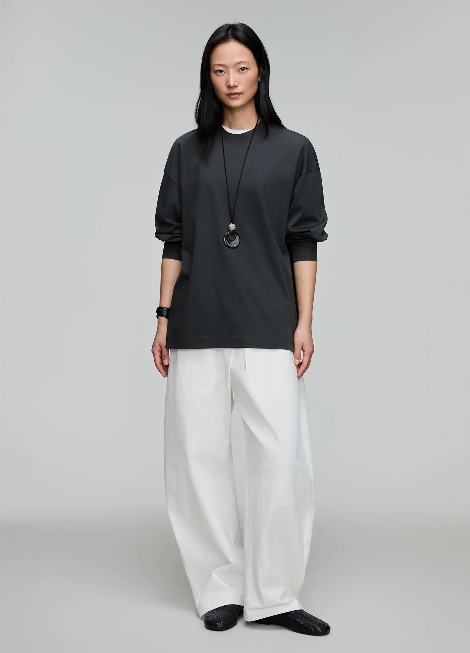 Wide Cotton Trousers - Image 6
