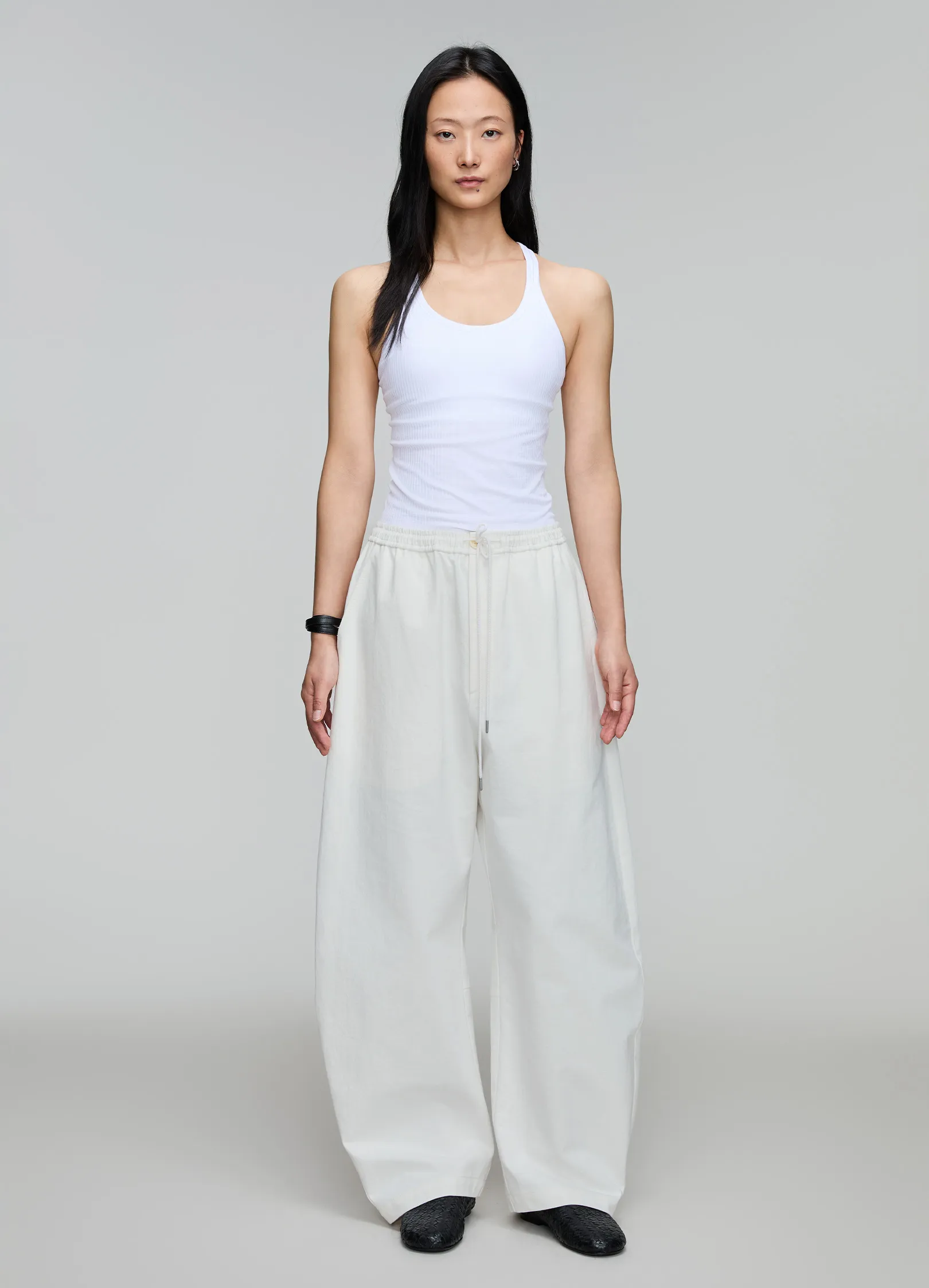 Wide Cotton Trousers - Image 9