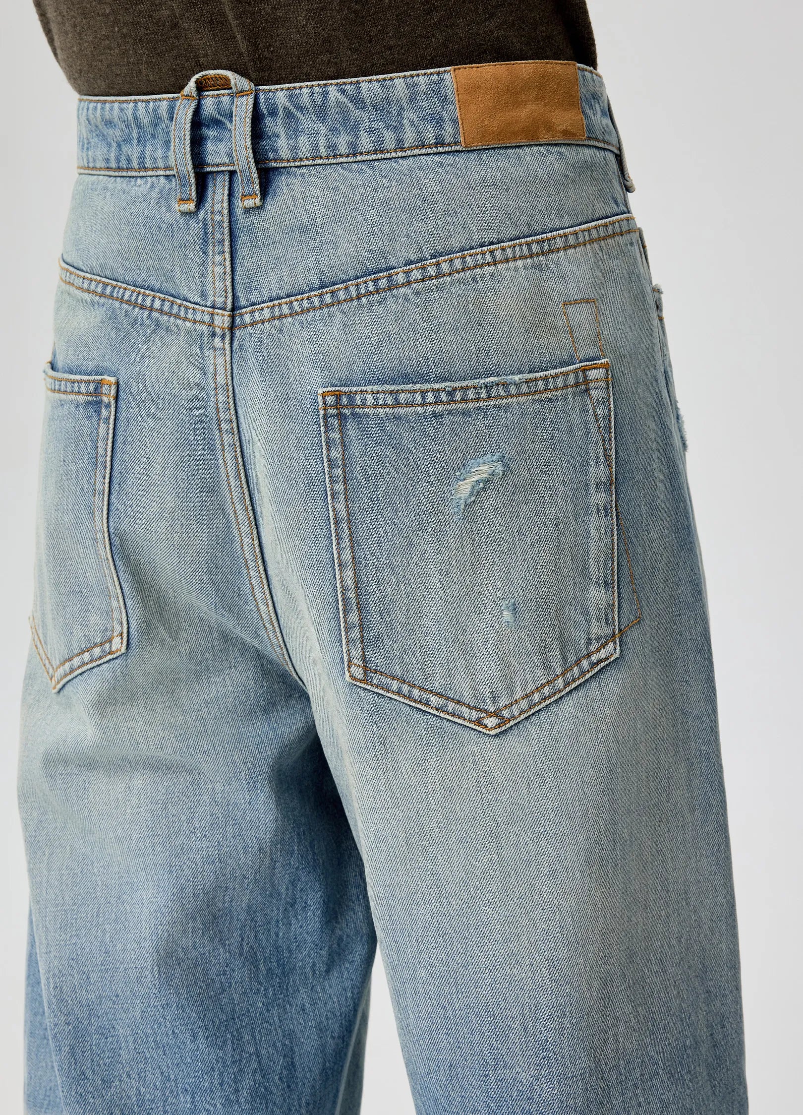 Wide Distressed Nomad Denims - Image 13