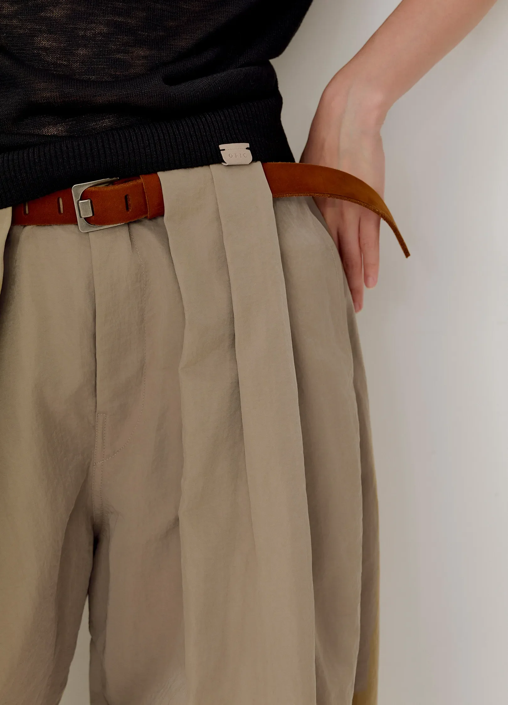 Wide Gloss Trousers - Image 13