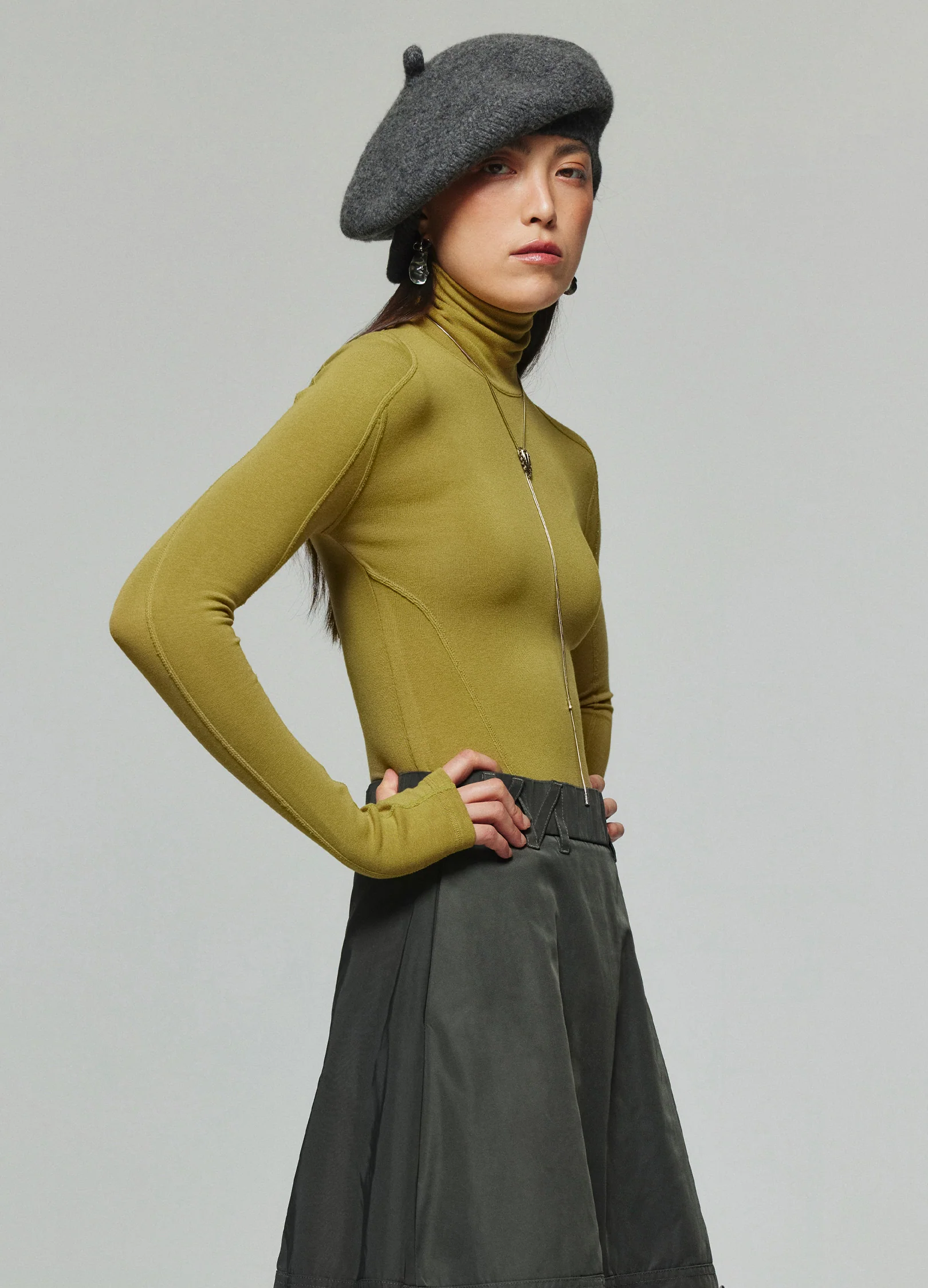 Womens Fitted Turtleneck - Image 4