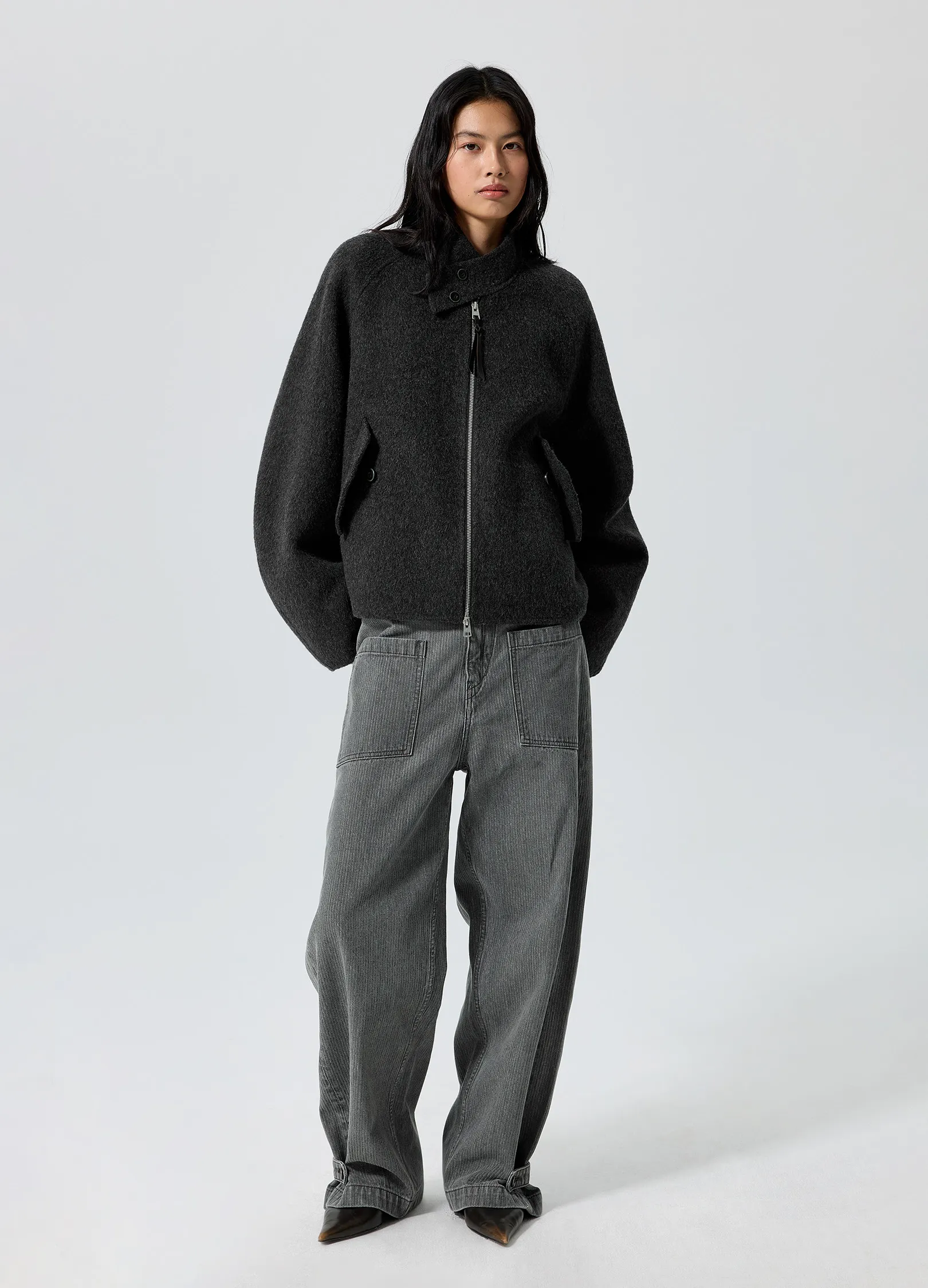 Wool Harrington Jacket - Image 5