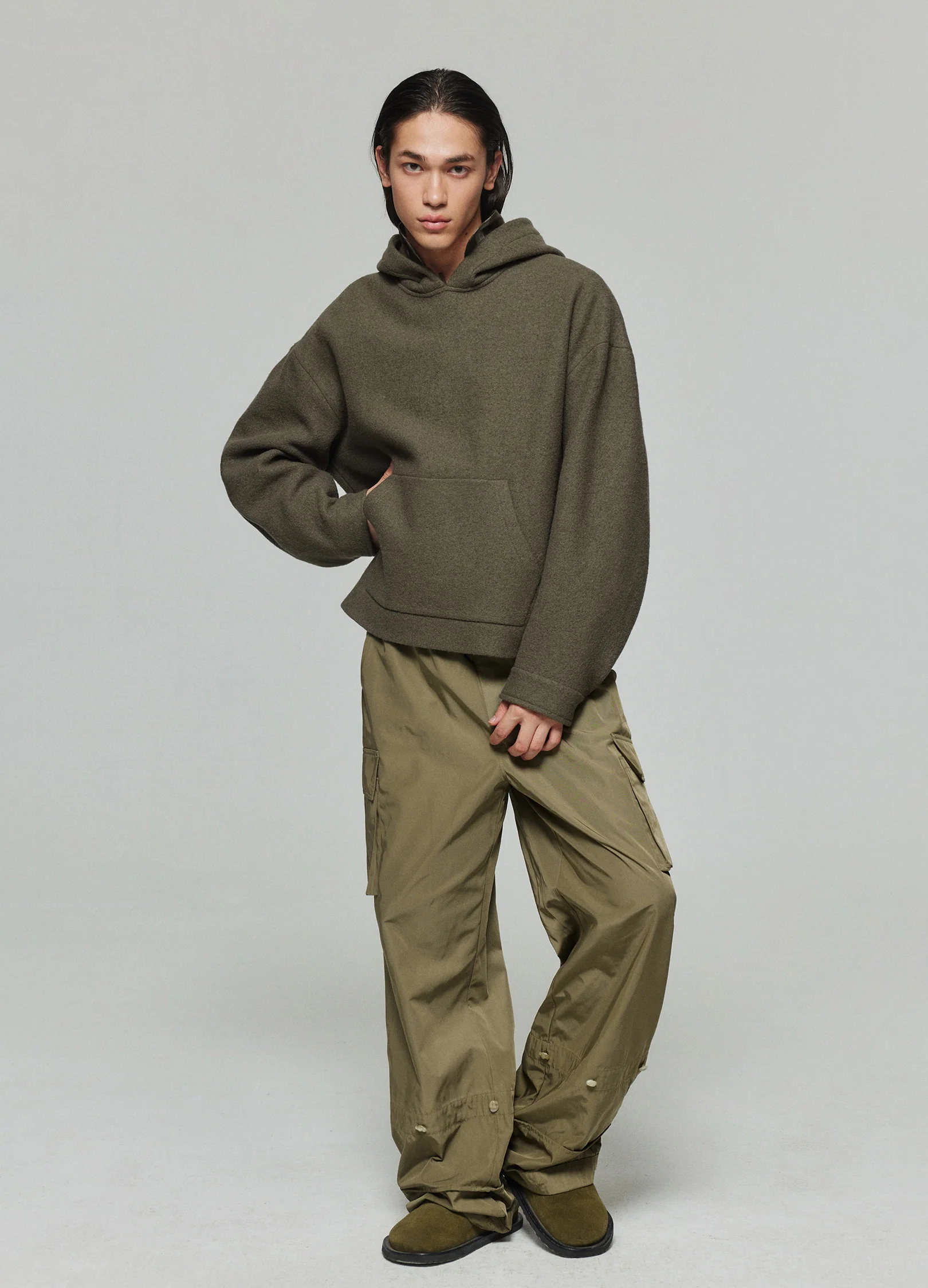 Wool Hooded Sweatshirt - Image 9