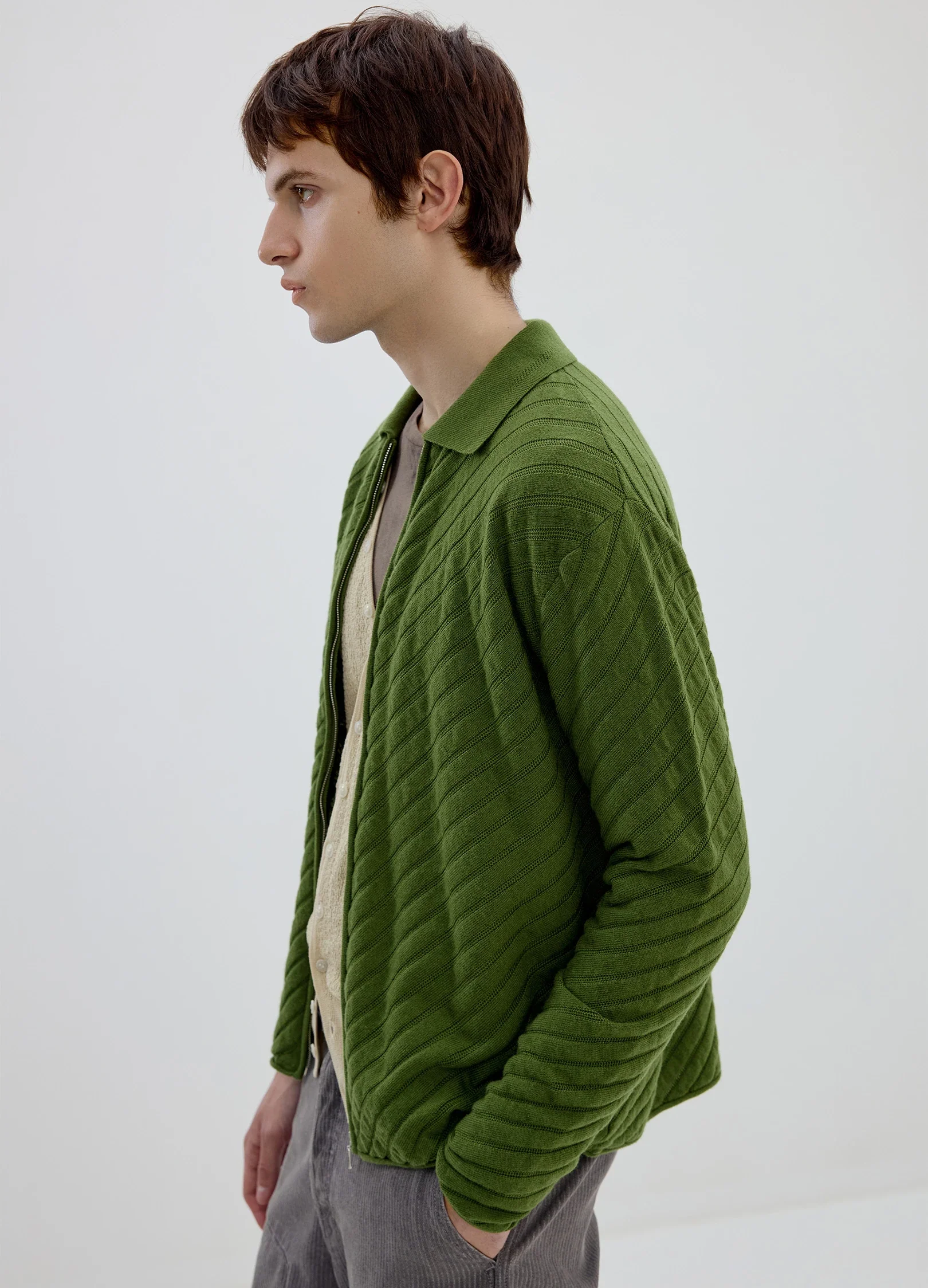 Wool Knit Cardigan - Image 2