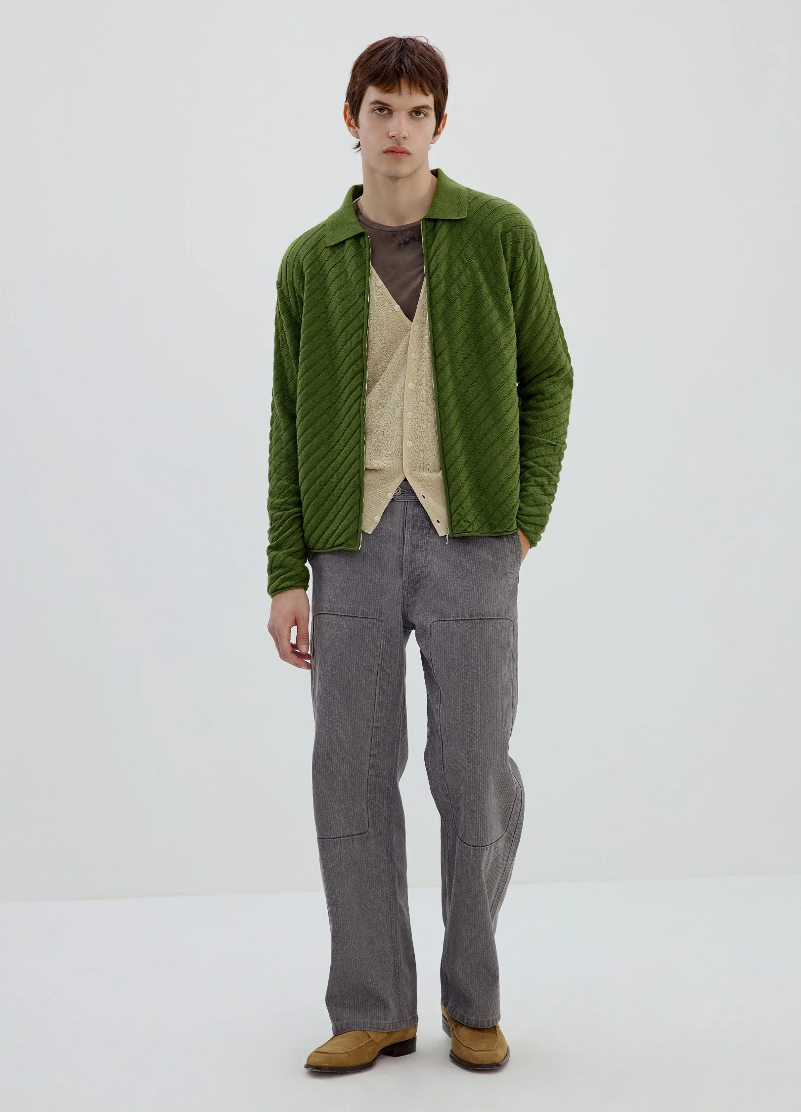 Wool Knit Cardigan - Image 6