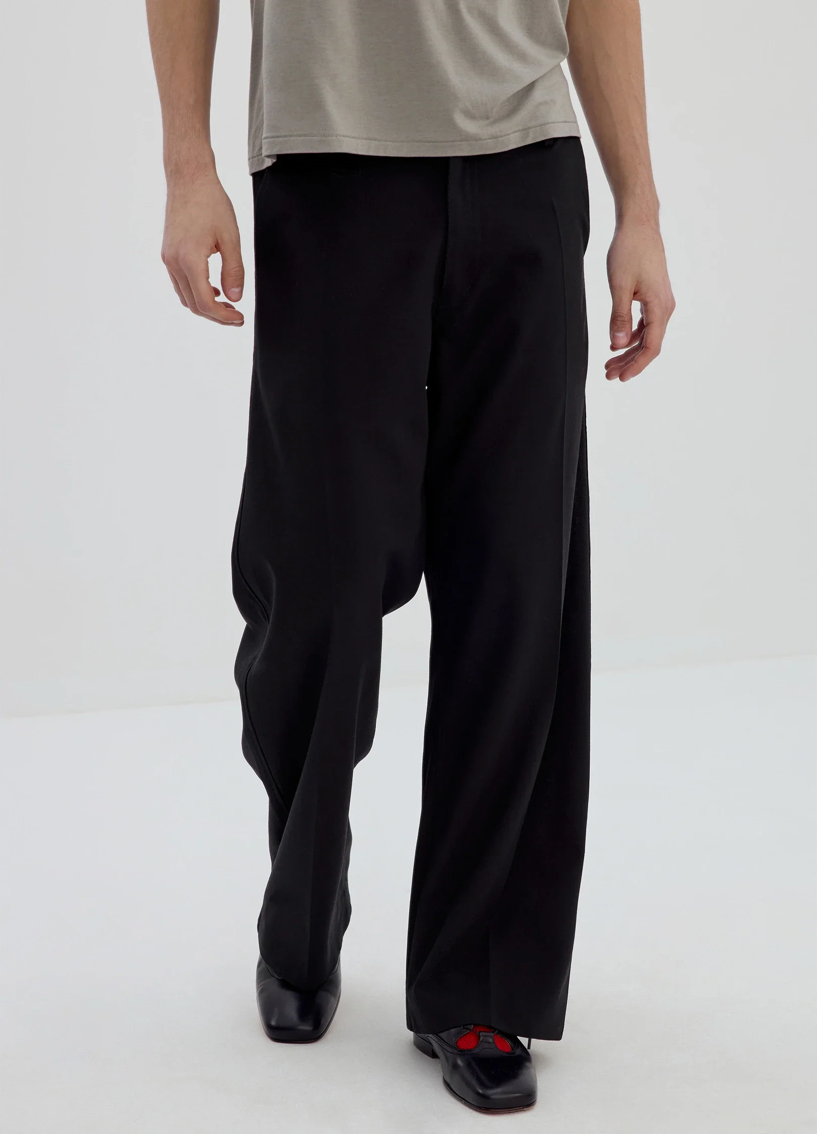Wool Tailored Trousers - Image 3